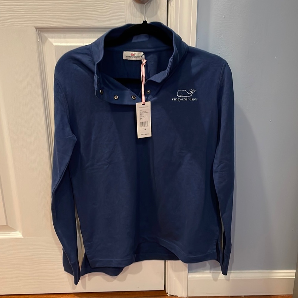 Vintage Whale Snap Pullover